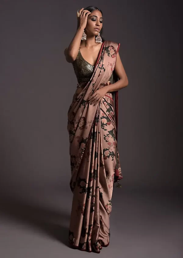 copper-peach-saree-in-satin-with-floral-print-and-olive-sequins-embellished4